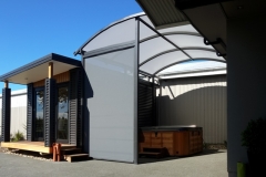 Alitex and Ziptrak over spa pool